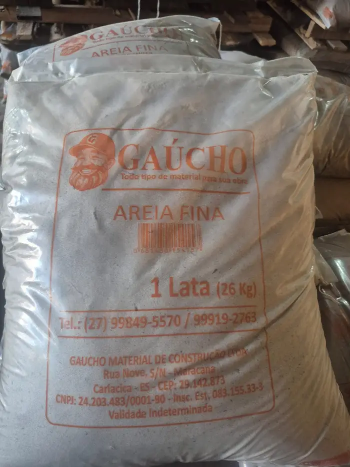 Saco de areia fina O Gaúcho