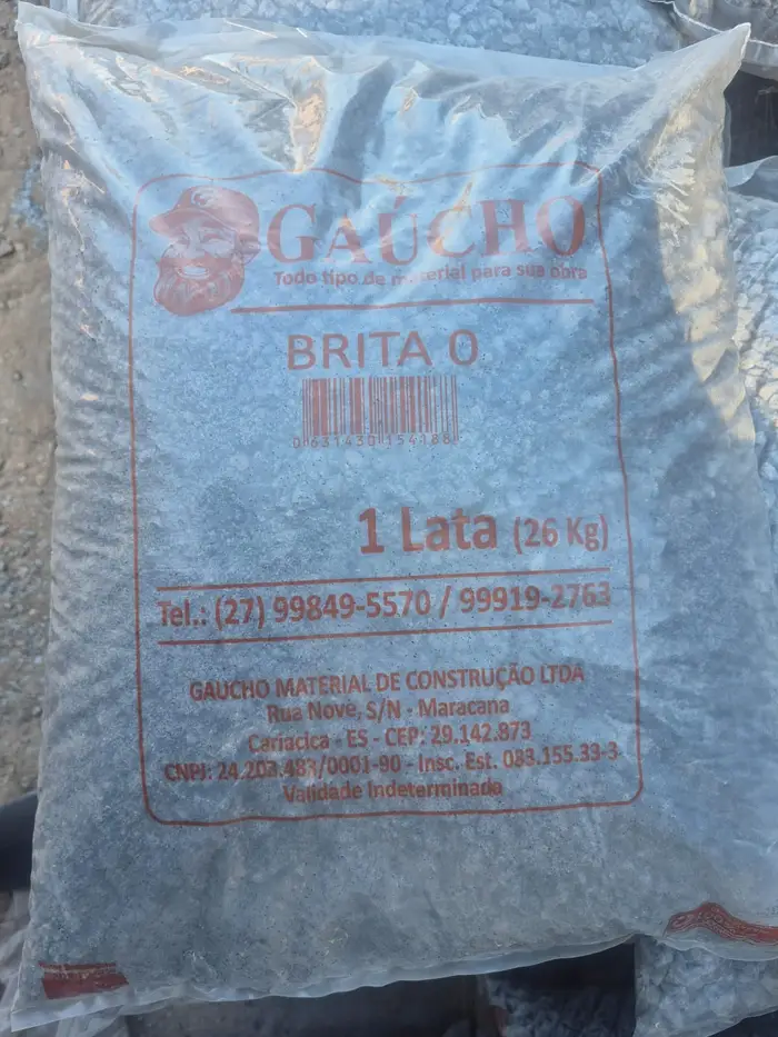 Saco de brita 0 O Gaúcho